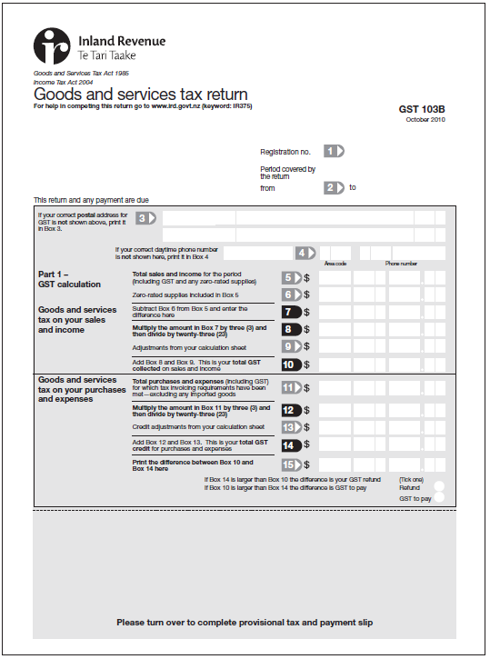 Page 1 of your GST 103