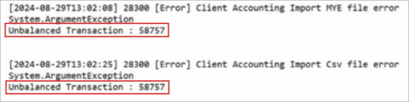 MYOBAO file with Unbalanced Transactions highlighted.png