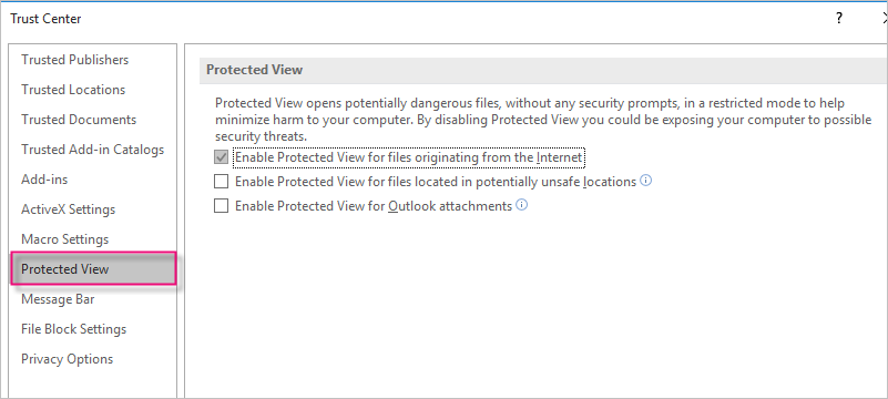 Trust Centre Protected View settings.png