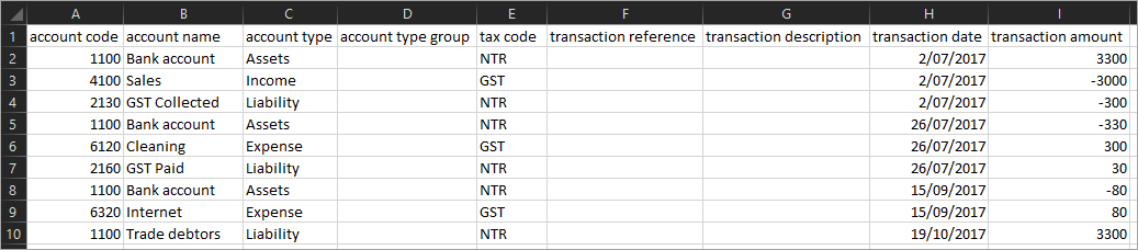 Importing a .CSV file