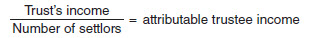 Trust's income over Number of settlors equals attributable trustee income.jpg